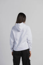 Hoodie Woman Regular Fit Blanco Bleach