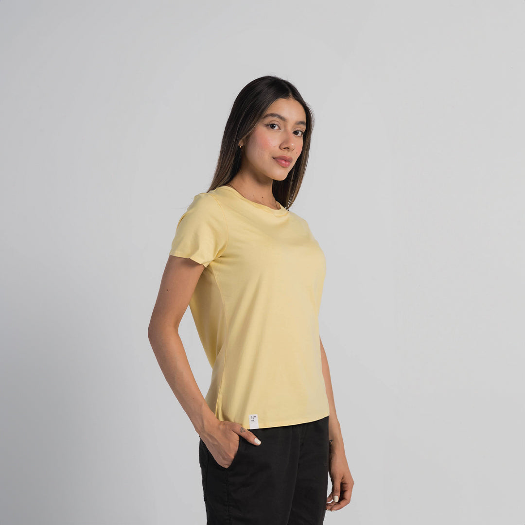 Tshirt Woman Regular Amarillo