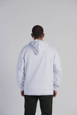 Hoodie Man Regular Fit Blanco Bleach