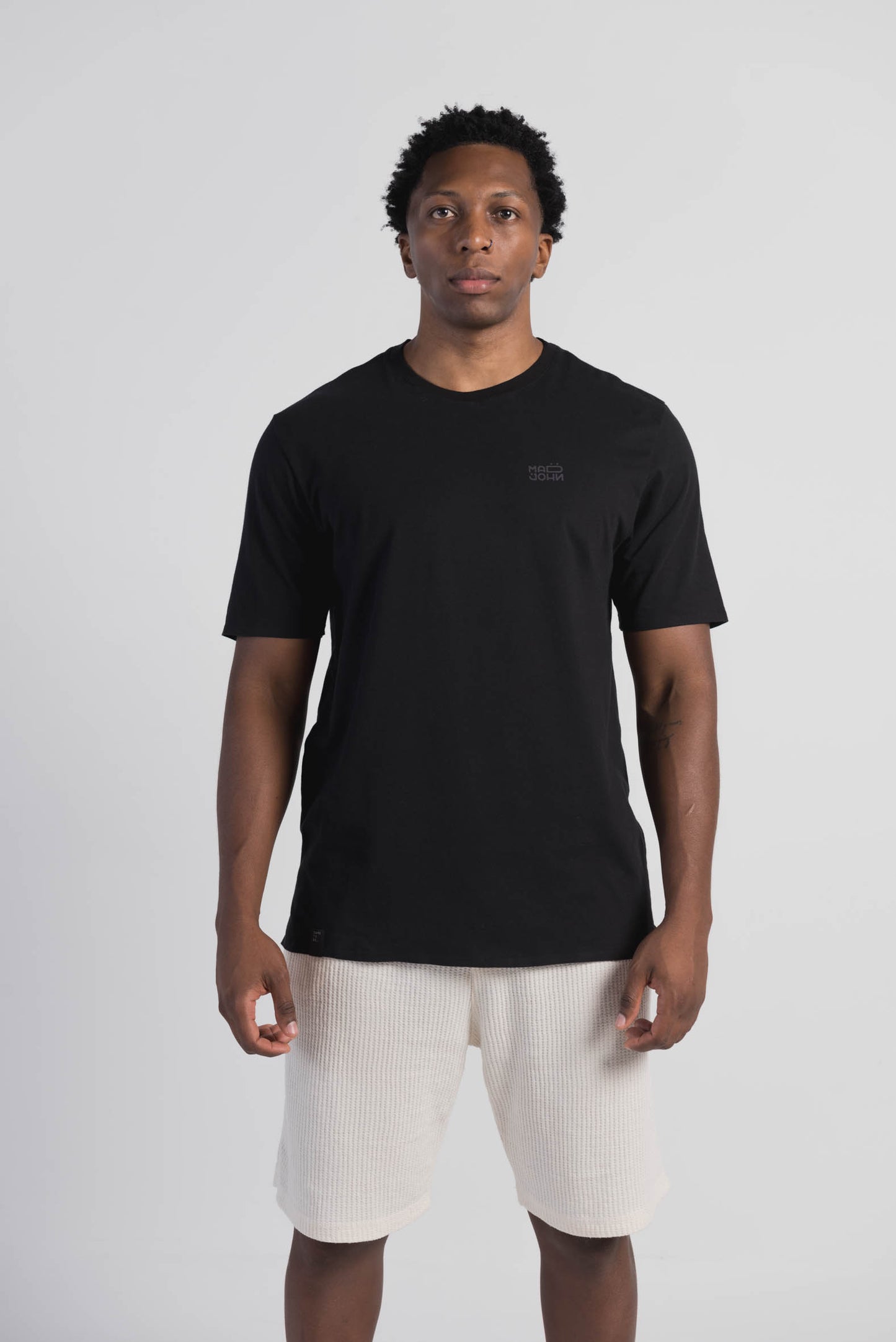 Tshirt Man Regular Negro